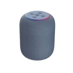 Gems Blue LED Fabric Bluetooth Home Speaker 10W Wireless Portable LED Light Ring